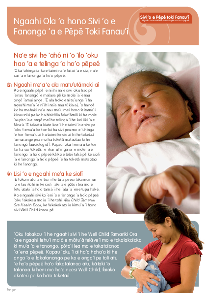 Newborn Hearing Screen Results - Tongan version