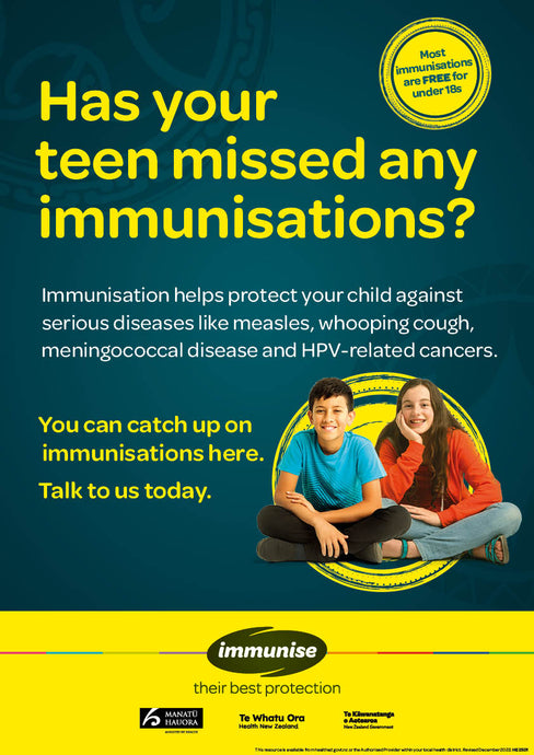 Has your teen missed any immunisations? - HE2501