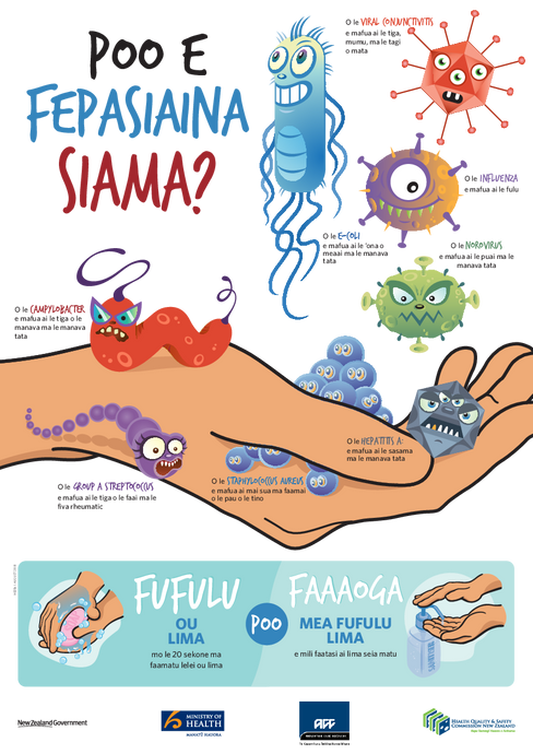 Are you giving germs a hand? - Samoan version - HE2561
