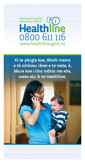 Healthline flyer - te reo Māori version - HE2590