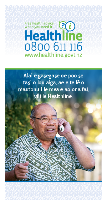 Healthline flyer - Samoan version