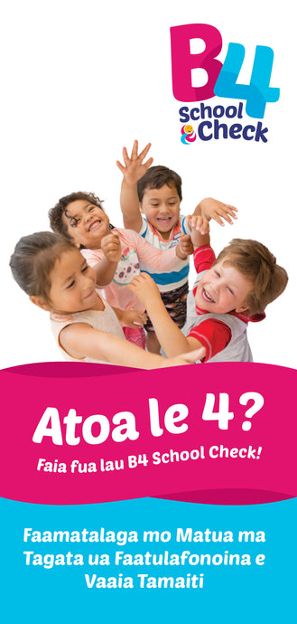 B4 School Check: Information for Parents and Guardians – Samoan version – HE2640